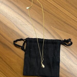 Set & stones Gold locket Pendant Necklace